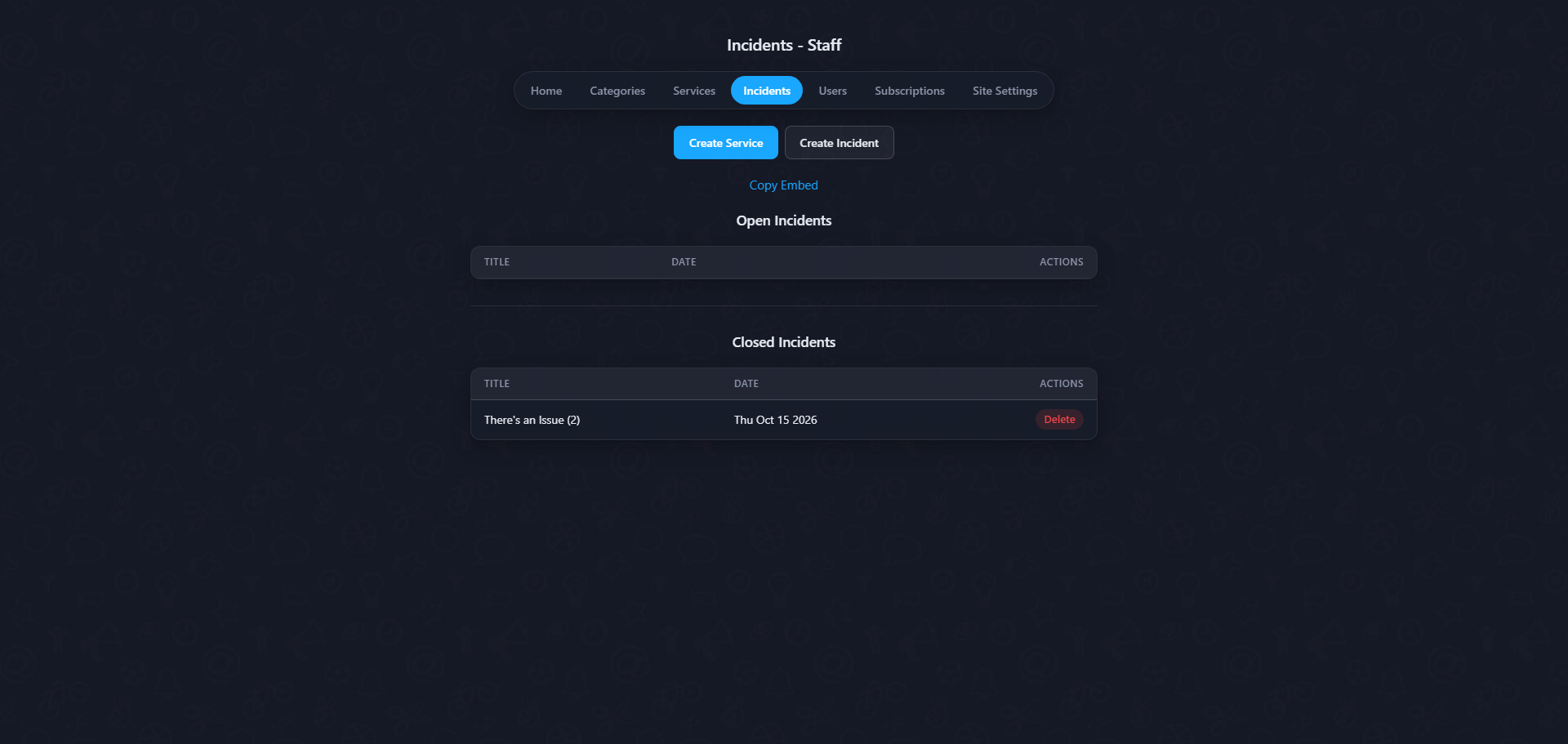 A boring example image